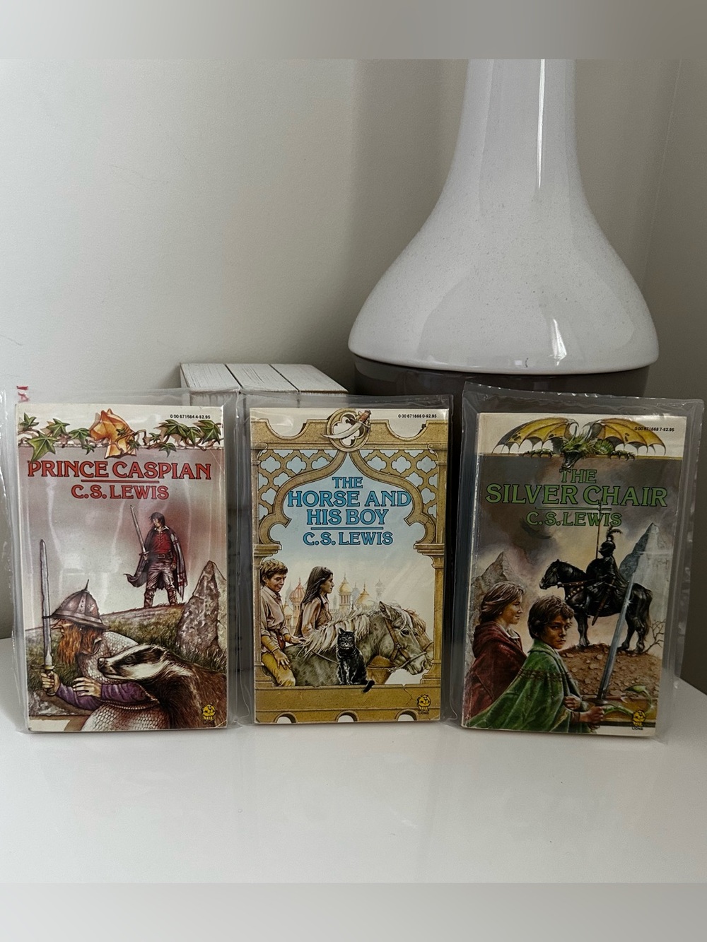 The Chronicles of Narnia (Assorted Covers)
Vintage 1980's Set of 3 paperback
